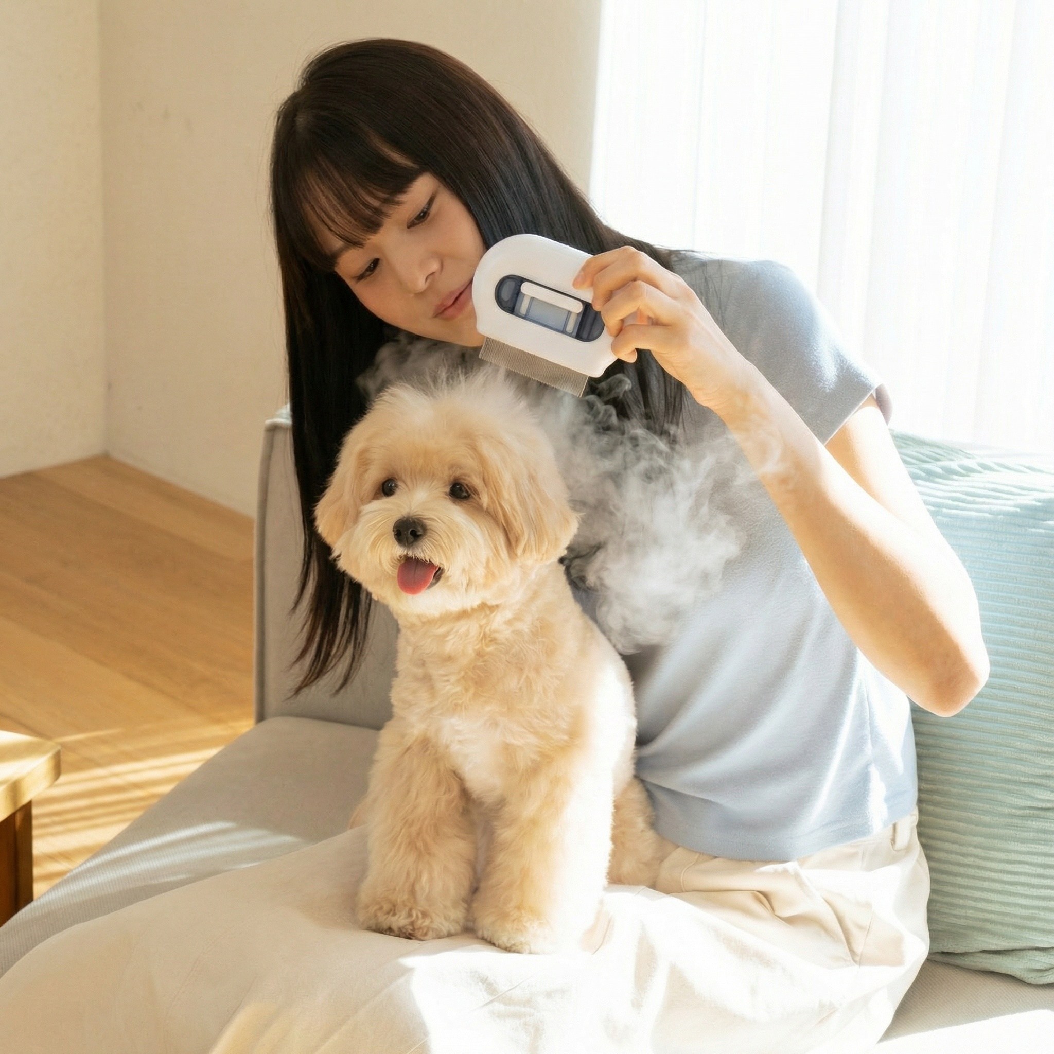 타이니무무 강아지 애견 미스트 얼굴 눈꼽빗, 1개, 내츄럴 화이트 29,800원