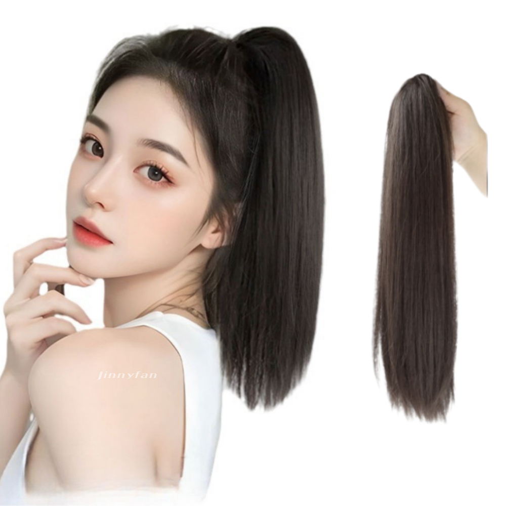 지니판 머릿결 좋은 일자형 스트레이트 포니테일 가발 12,370원