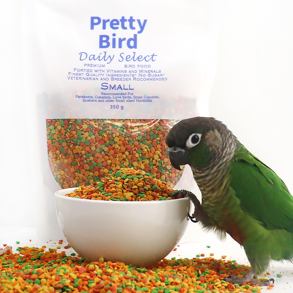 앵무새 펠렛 프리티버드 데일리 셀렉트 스몰 350g 사료 먹이 용품 9,600원