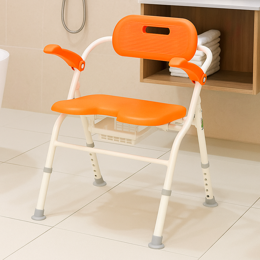 온빛케어 복지용구 폴딩 넓은 높이조절 노인 화장실 샤워 등받이 목욕의자 비에프에스씨-112 16,830원