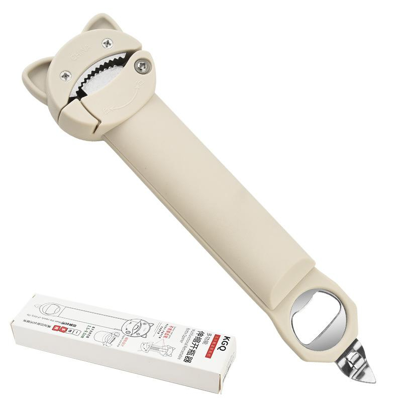 Buyzonkor 다용도 길이조절 병 캔 뚜껑 오프너 뚜껑따개, 화이트, 1개 15,700원