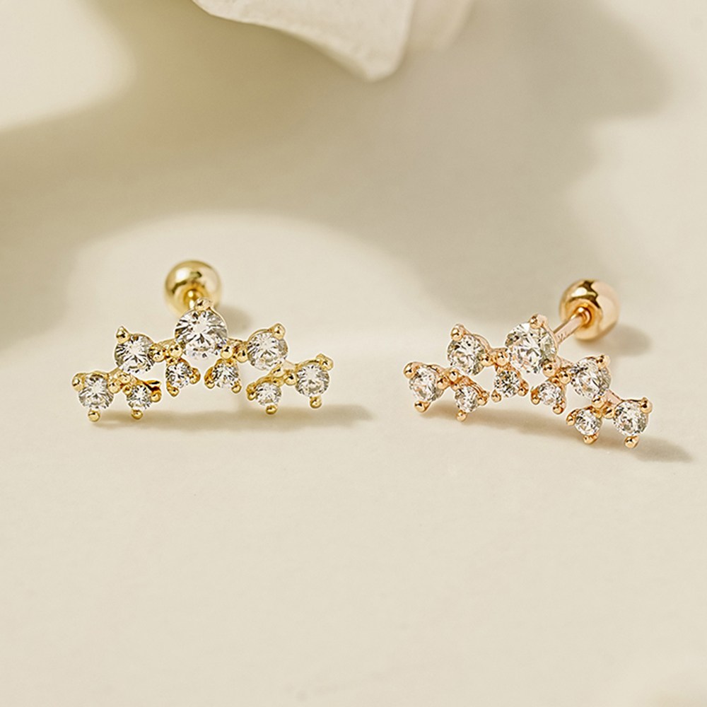 미니멀피어싱 14K 더블 티아라 커브 피어싱 귀걸이 131,000원