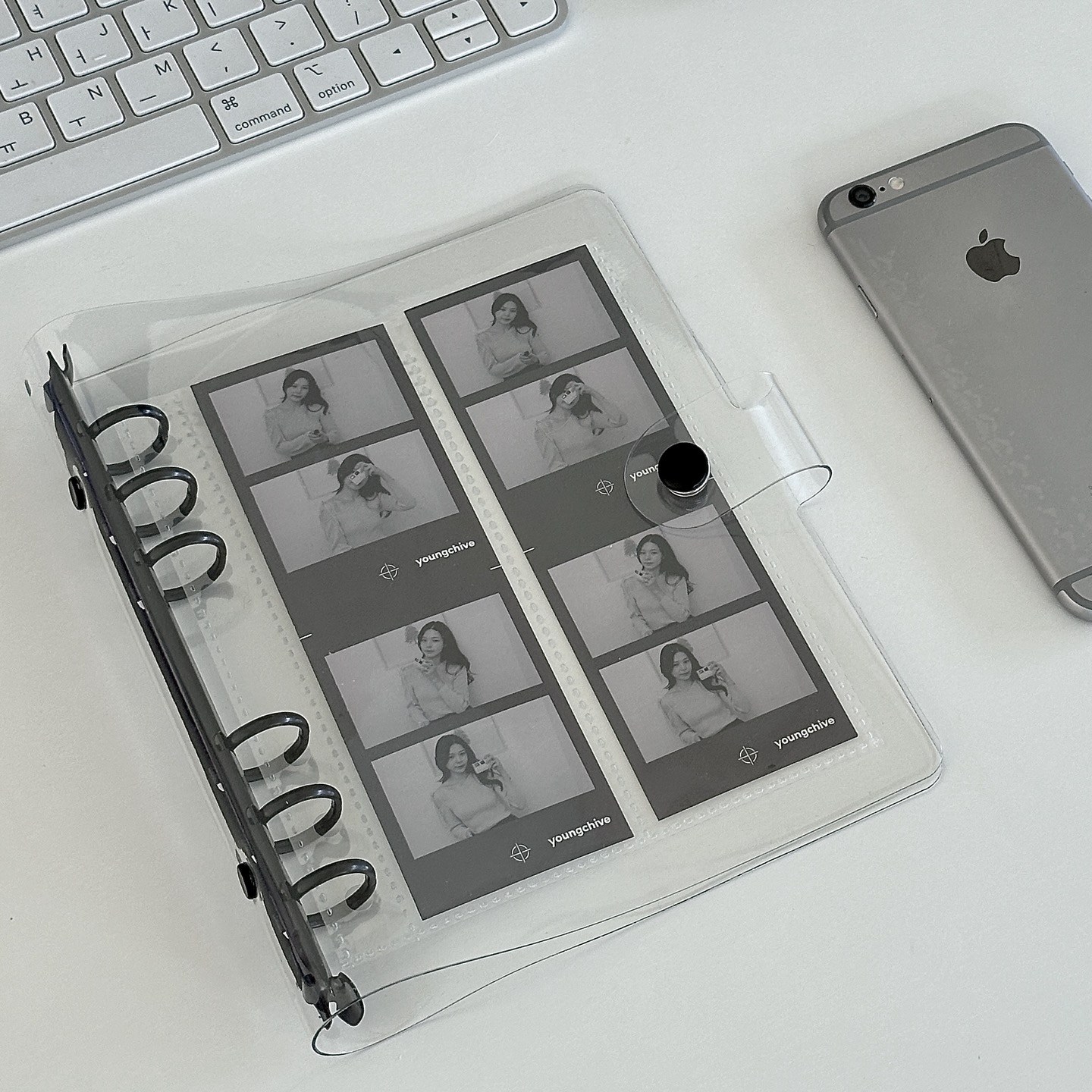 바인더룸 네컷인생 사진 대용량 앨범 클리어블랙 6공바인더 19,900원