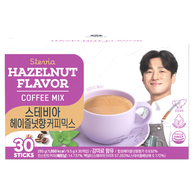 맥널티커피 스테비아 커피믹스 헤이즐넛향 7,450원