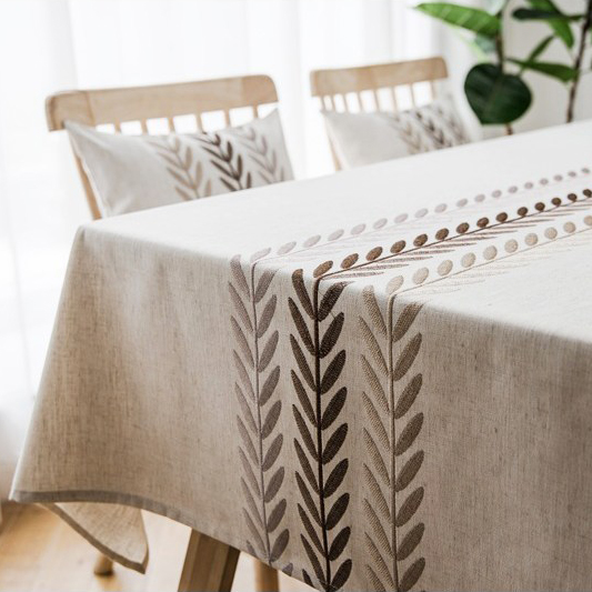 [제이지하우스] 방수 린넨 식탁보, 4인-직사각형 (135cm x 180cm), 브라운 올리브 28,990원