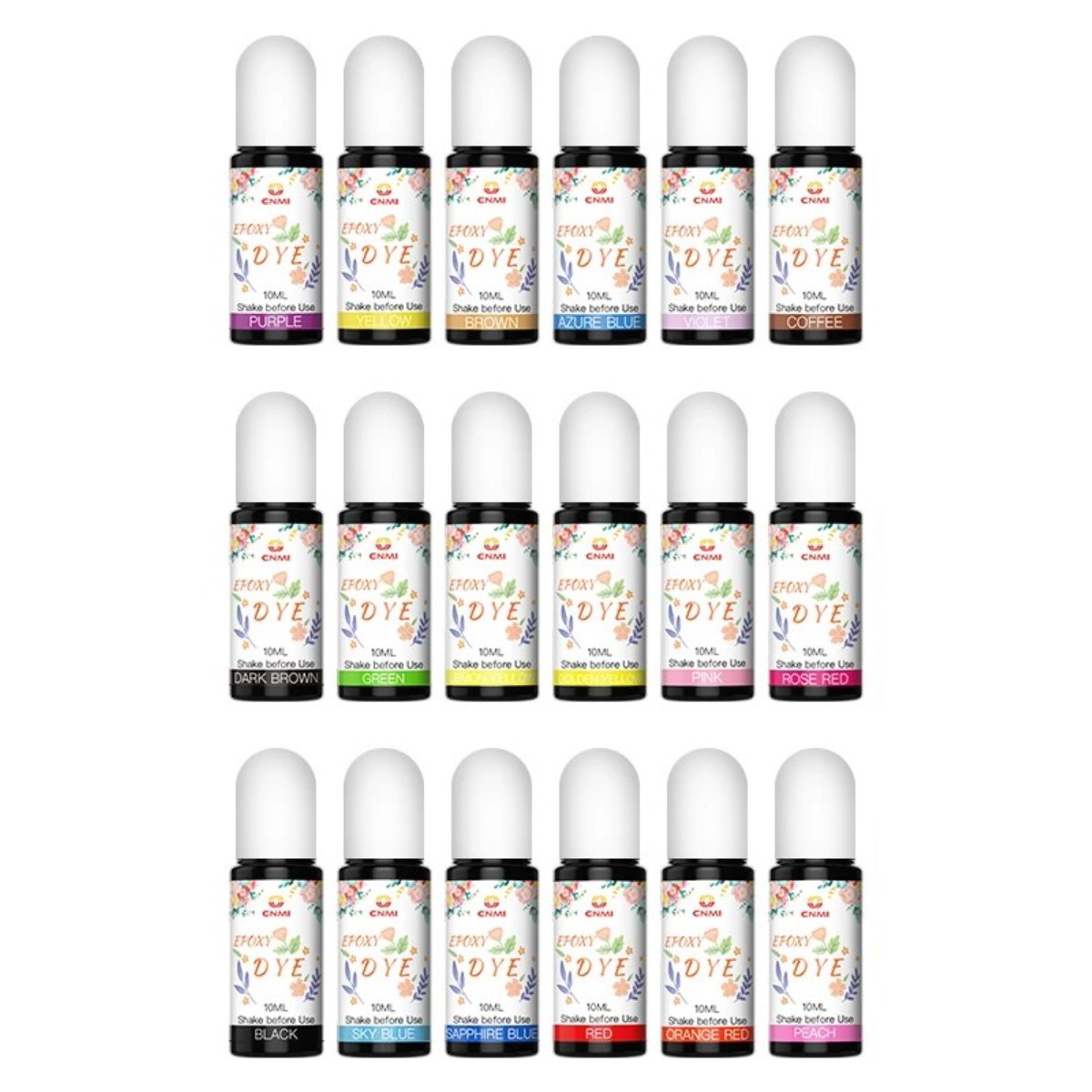 레진 조색제 27색 세트 컬러 투명 염료 10ml 레진아트 레진공예 재료, 10ml 27종세트, 믹스 컬러 19,800원