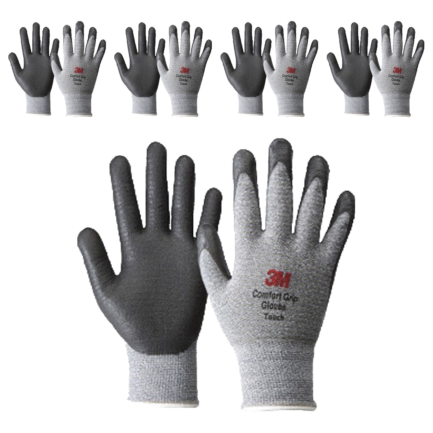 쓰리엠 컴포트 그립 글로브 터치, Melange Gray, 5개 11,330원