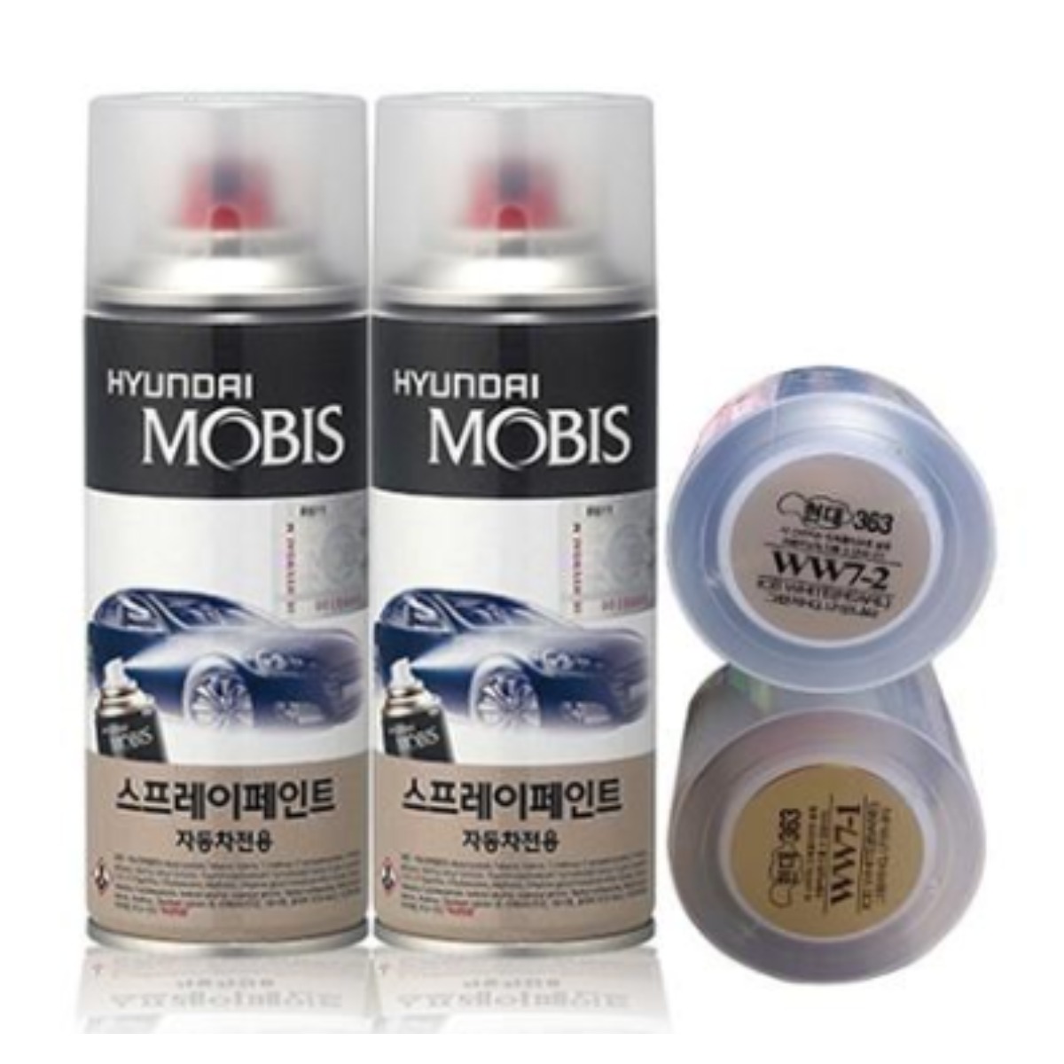 순정품 현대 LF쏘나타 WC9 화이트크림(2개가 한세트) 스프레이 자동차 도색 차량용 카페인트 24,000원