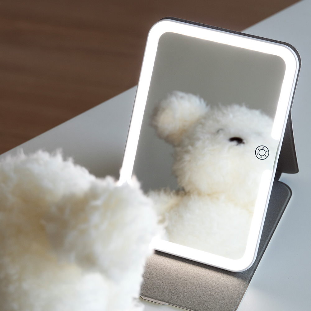 윈세프 USB 충전식 휴대용 미니 LED 거울 WM01, 화이트 30,280원