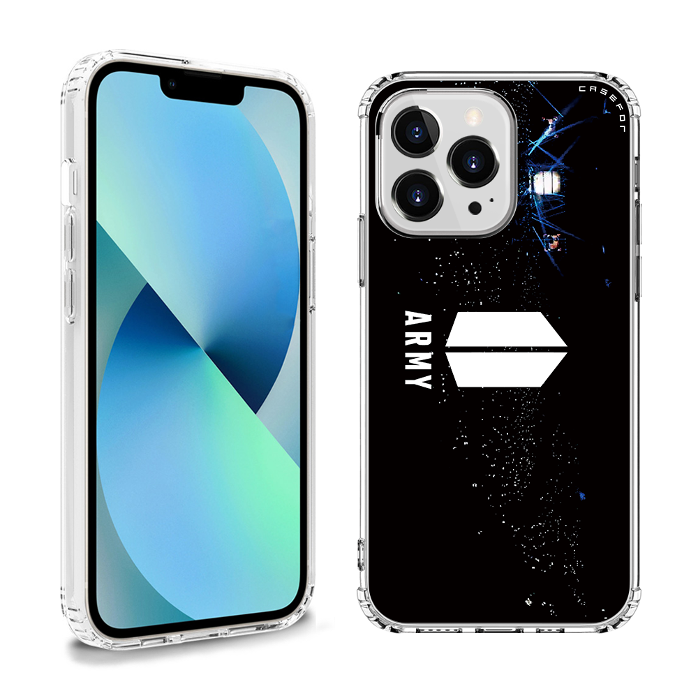 케이스포 BTS 아미 프린팅 에어엣지 클리어 쉴드 케이스 24,000원