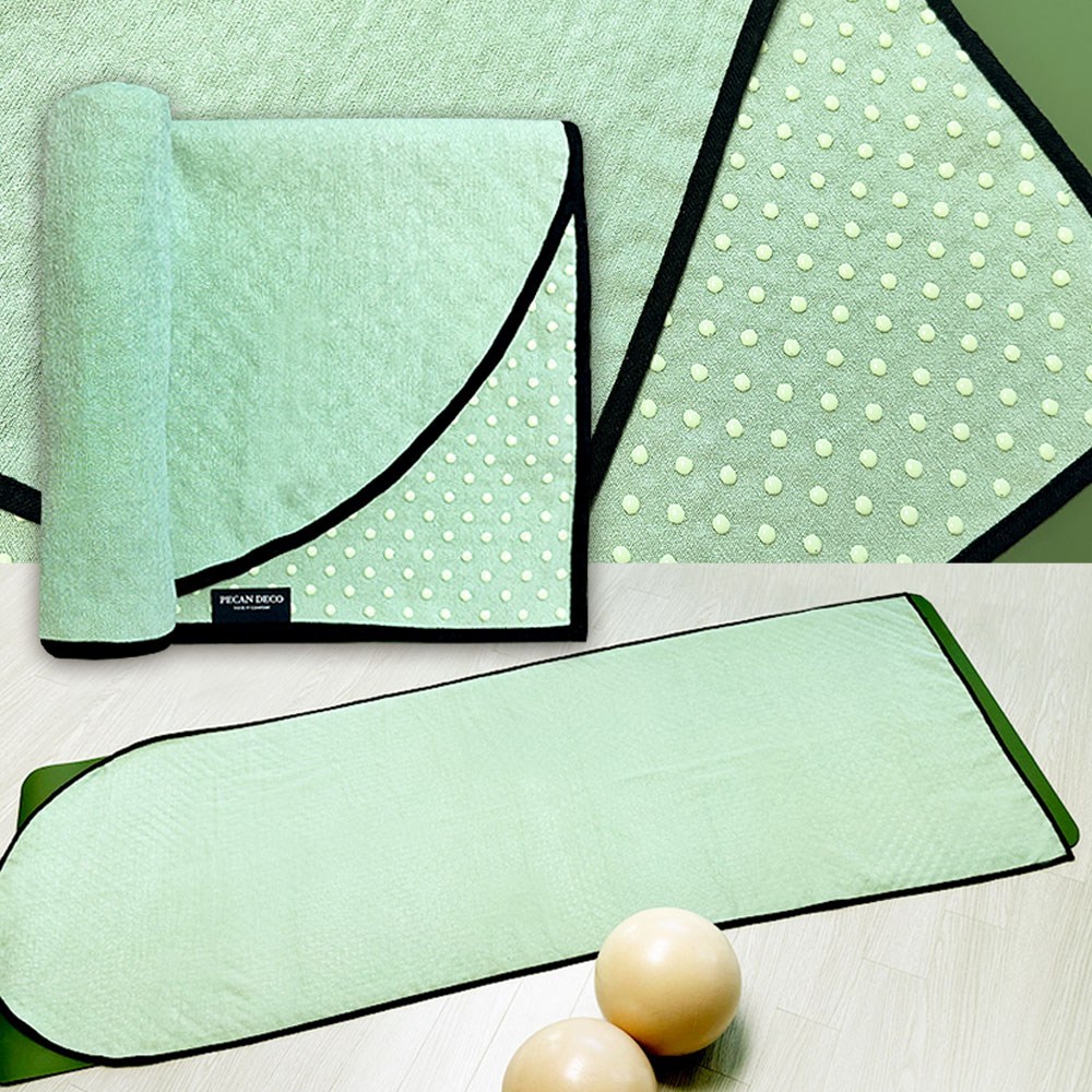 국산 피칸데코 자연안에서 미끄럼방지 요가타월 182 x 65cm 요가용품 요가매트 13,500원