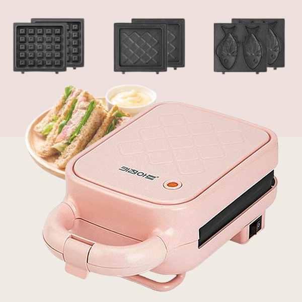 키친아트 REX 와플메이커 3종 플레이트 가정용 와플기계 분리형 와플팬 붕어빵 크로플 샌드위치 제조기 23,800원