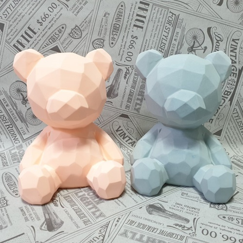 몰드몰 수제몰드 - 2D 폴리곤 조각 빅베어 (1구) 43,000원