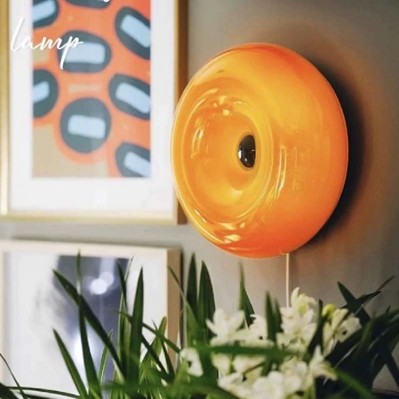 도넛조명 터치식 무드등 램프 스탠드 오렌지 벽부착 벽등 벽등오렌지 56,300원