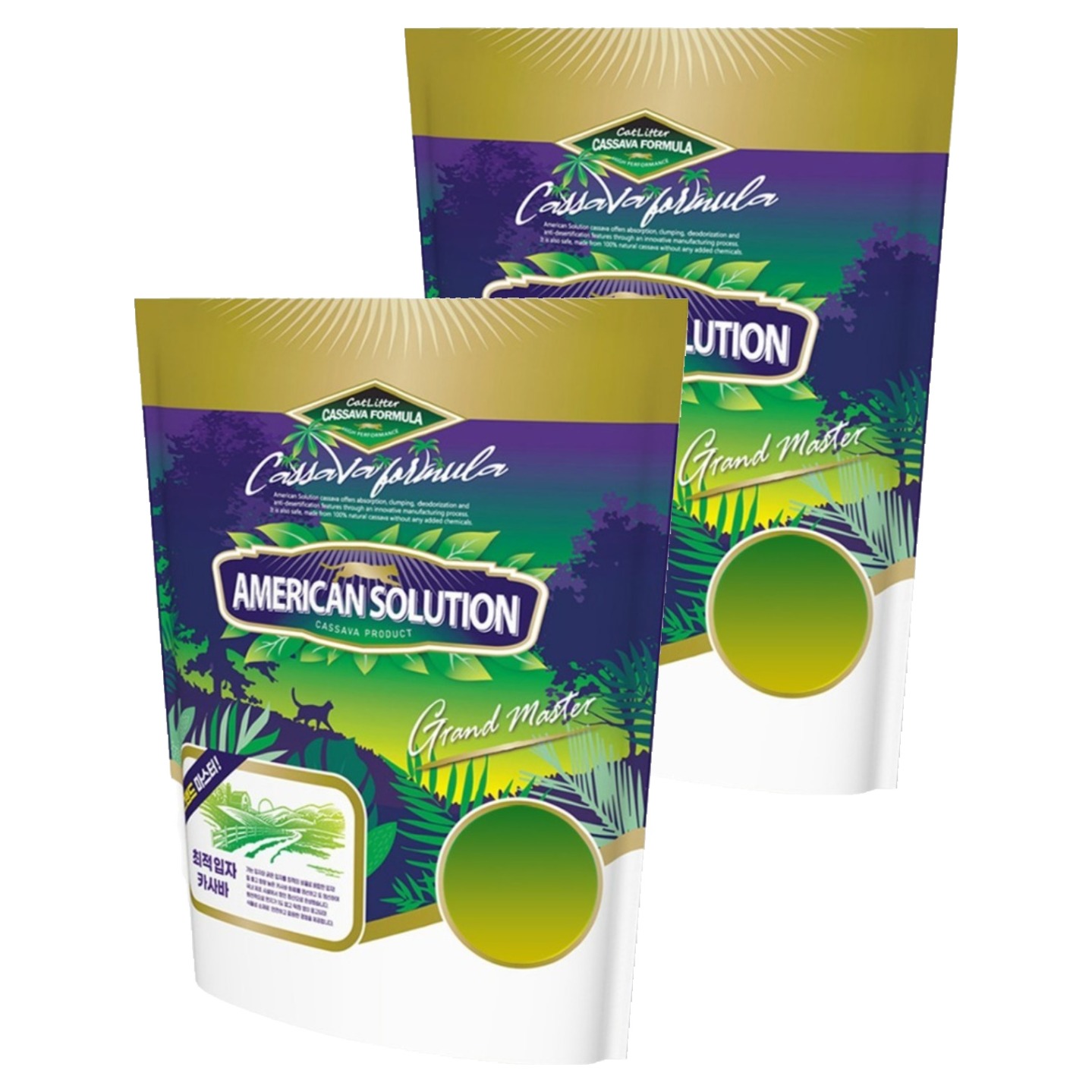 아메리칸솔루션 카사바 옵티멈 고양이 모래, 카사바, 2개, 6kg 49,490원