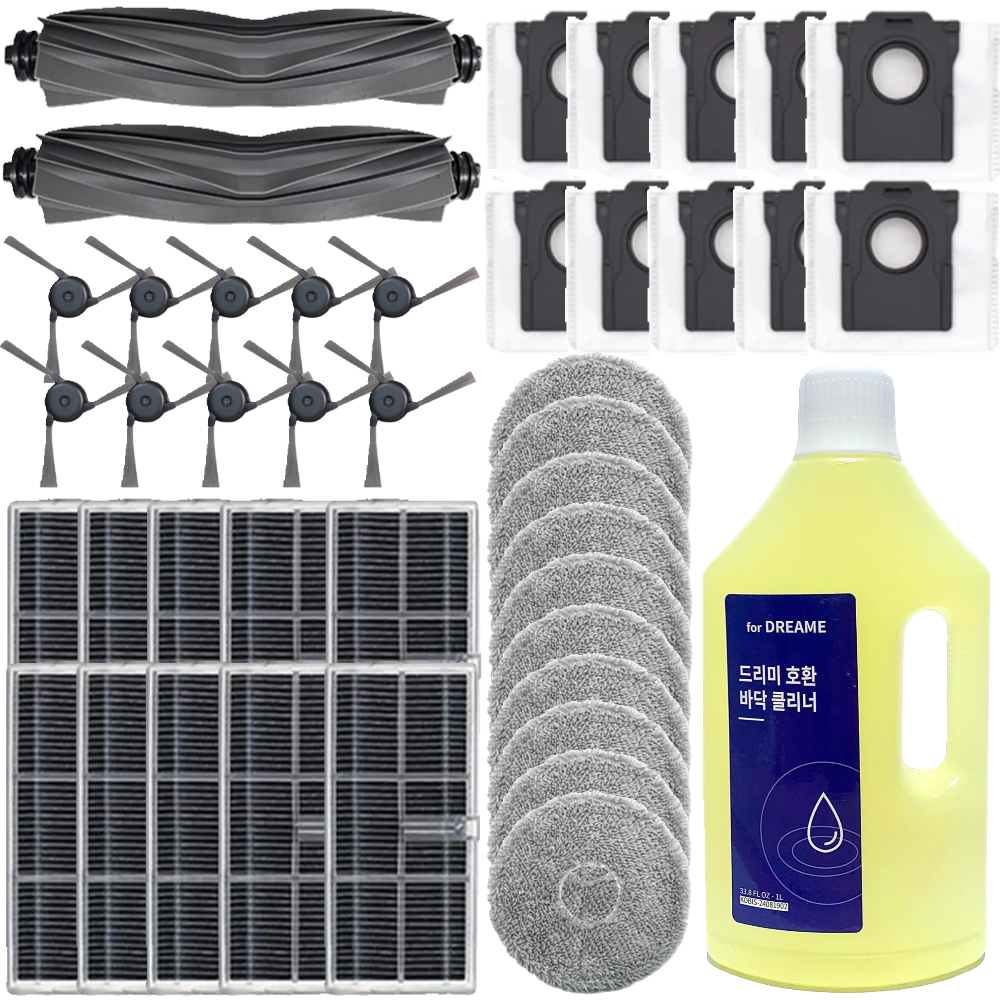 드리미 X40 울트라 소모품 세제 먼지봉투 물걸레 필터 브러쉬 호환, 1개, 1년세트 62,800원