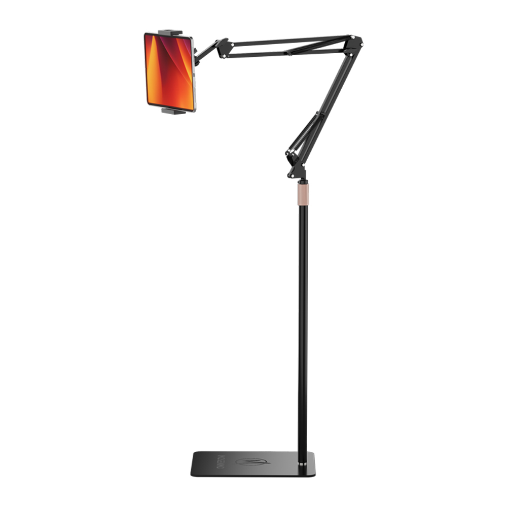 모센모 180cm 포인트 높이 조절 스마트 패드&스마트폰 스탠드형 더블 스프링 자바라 거치대, MOS-JA1800S(무광 블랙), 1개 18,900원