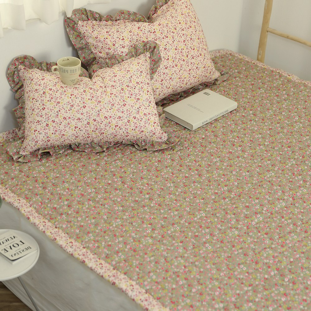 쉐리잔꽃 30수 광목면100% 침대패드 겸 카페트, 특대/ 퀸/ 슈퍼싱글 29,800원