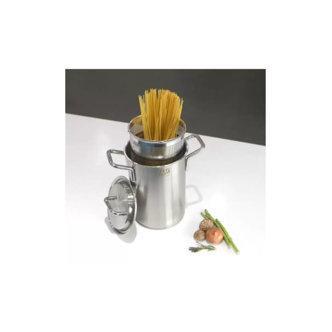 AMT 샤프 시리즈 양수 16cm 파스타팟 면냄비 스파게티면 데침기 채망 냄비 채소 나물 명절 긴냄비, 현재가 299,900원