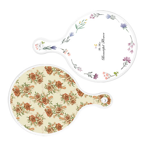로엠디자인 서빙 원형 도마 보드 2p 파스텔패턴플라워라인 세트 6,410원