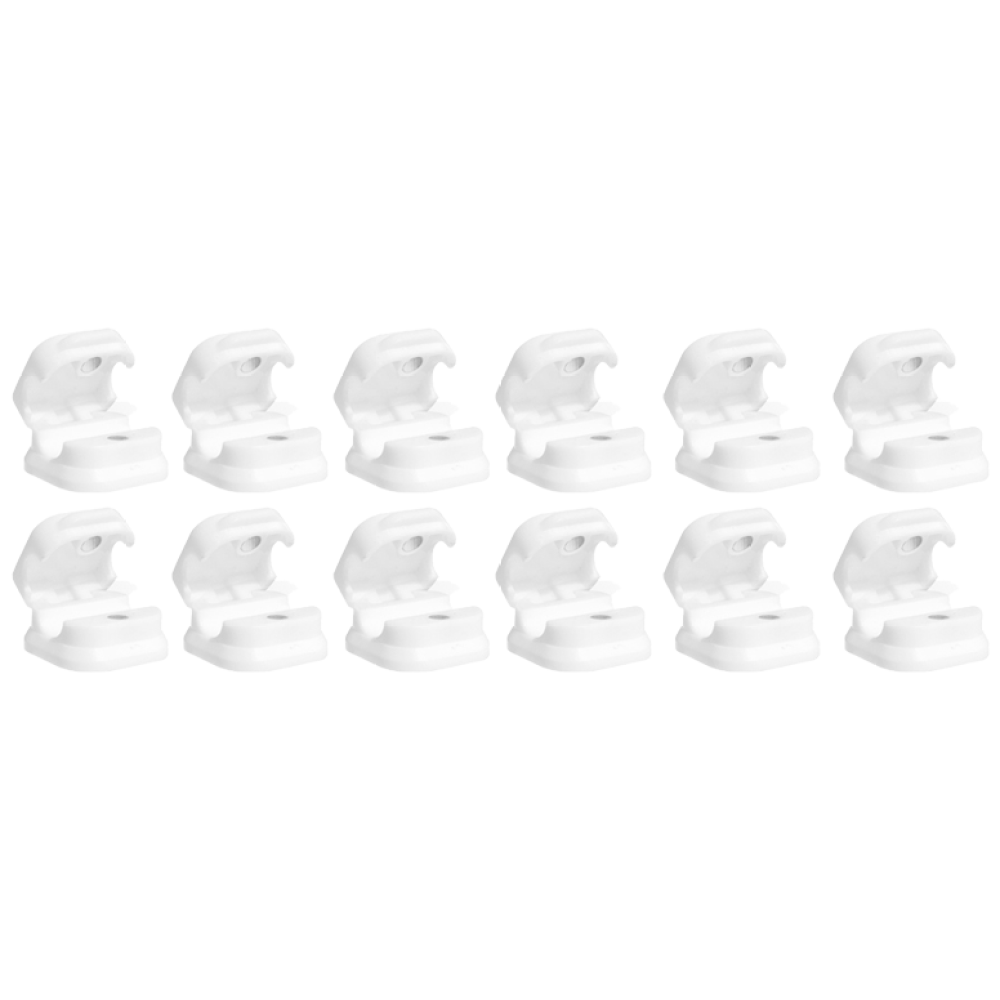 나인밸리 여닫이 형 자석 휴대폰 usb 케이블 정리 고정 홀더, 퓨어화이트, 12개 4,300원