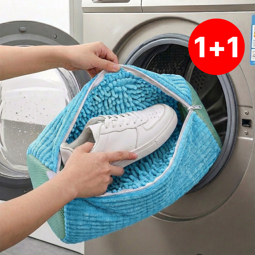 연모먼트 쿵쿵 소음 없는 셔닐 극세사 운동화 세탁망 찌든때 세척 (원통형), 프레시 소다 블루, 2개 23,500원