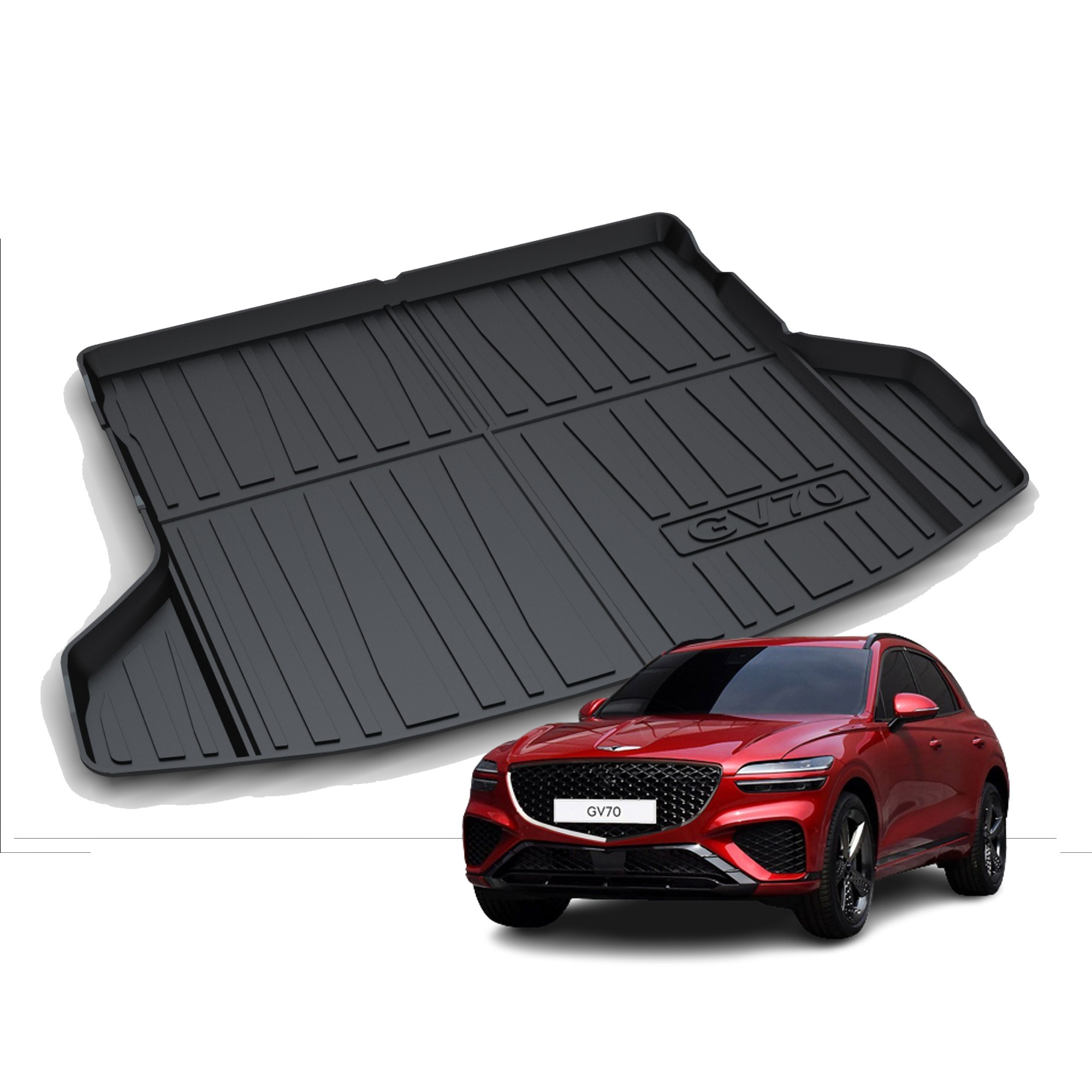리얼핏 제네시스 GV70 논슬립 3D 트렁크 매트 (일렉트리파이드 호환가능) 55,000원