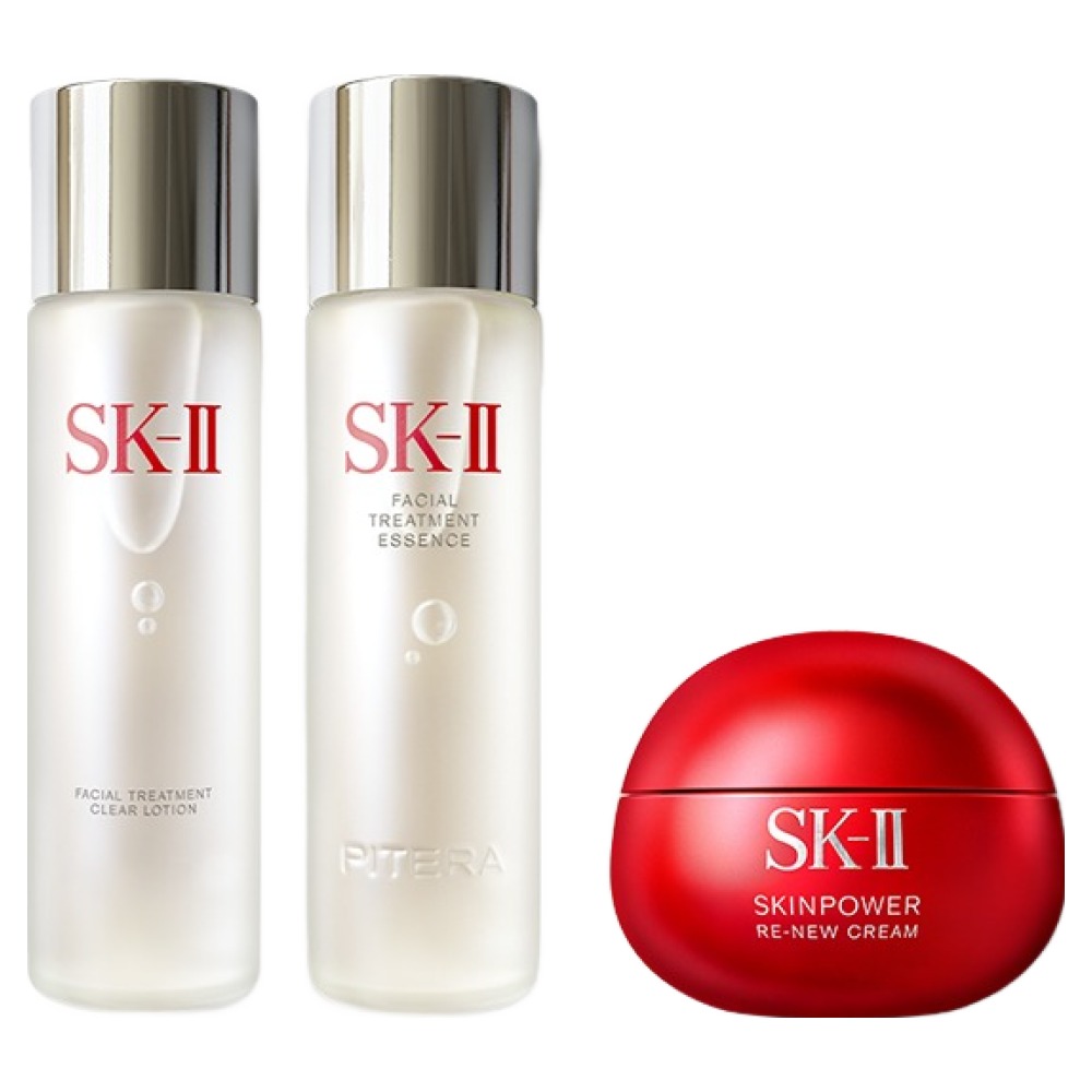 에스케이투 페이셜 트리트먼트 에센스 230ml + 클리어 로션 230ml + 스킨파워 리뉴 크림 80g, 1세트 671,000원