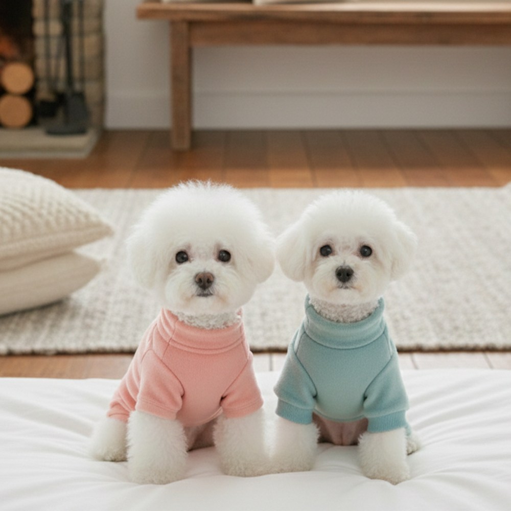 강아지겨울옷 곰털올인원 반려동물  보들보들 극세사 강아지옷 애견옷 올인원 25,600원