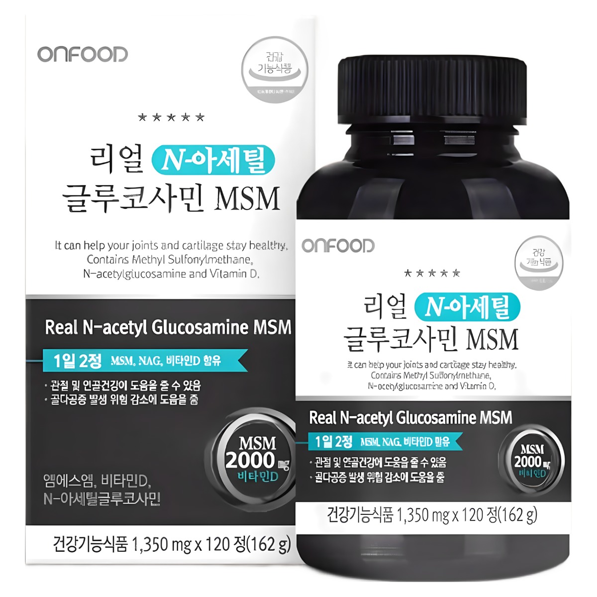 중년 관절 건강 MSM 글루코사민 MSM 120정 X 6 부모님 선물 50대 60대 70대 80대 여성 남성, 120정, 6개 347,400원