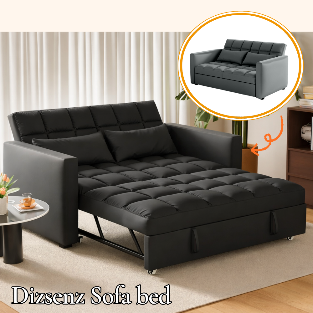 디즈센즈 접이식 소파베드 쇼파베드 1인용 2인용 푹신한 침대소파겸용, 블랙 105cm 294,000원