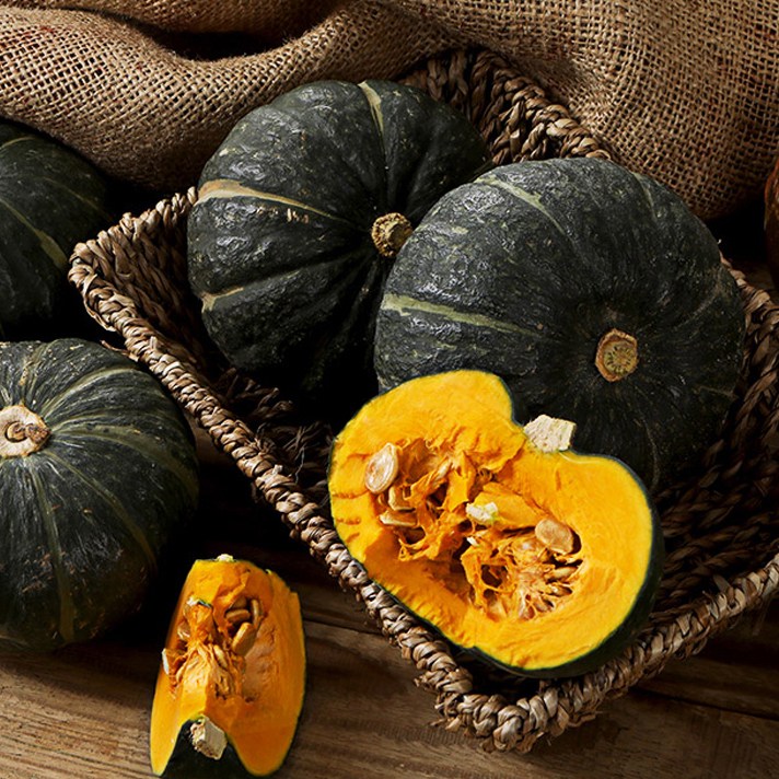 [후숙완료]햇살조은 미니밤호박 미니단호박 보우짱, 1개, 3kg(8~13개) 19,900원