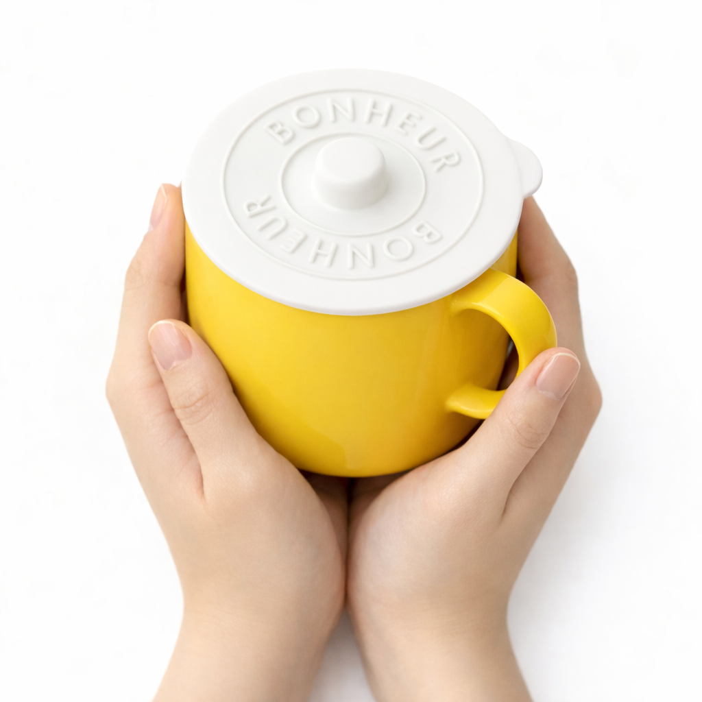 사이드비 컵뚜껑 실리콘덮개 컵덮개 머그컵 뚜껑 디자인제품, 1개, 화이트 9,900원