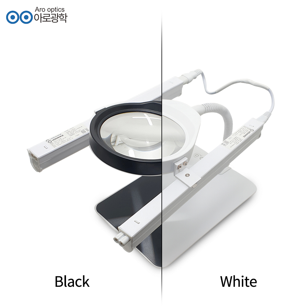 아로 127mm 10배 LED 자바라 스탠드 확대경 듀얼 조명 세트 세밀한 정밀 작업, 1개, 화이트 420,000원