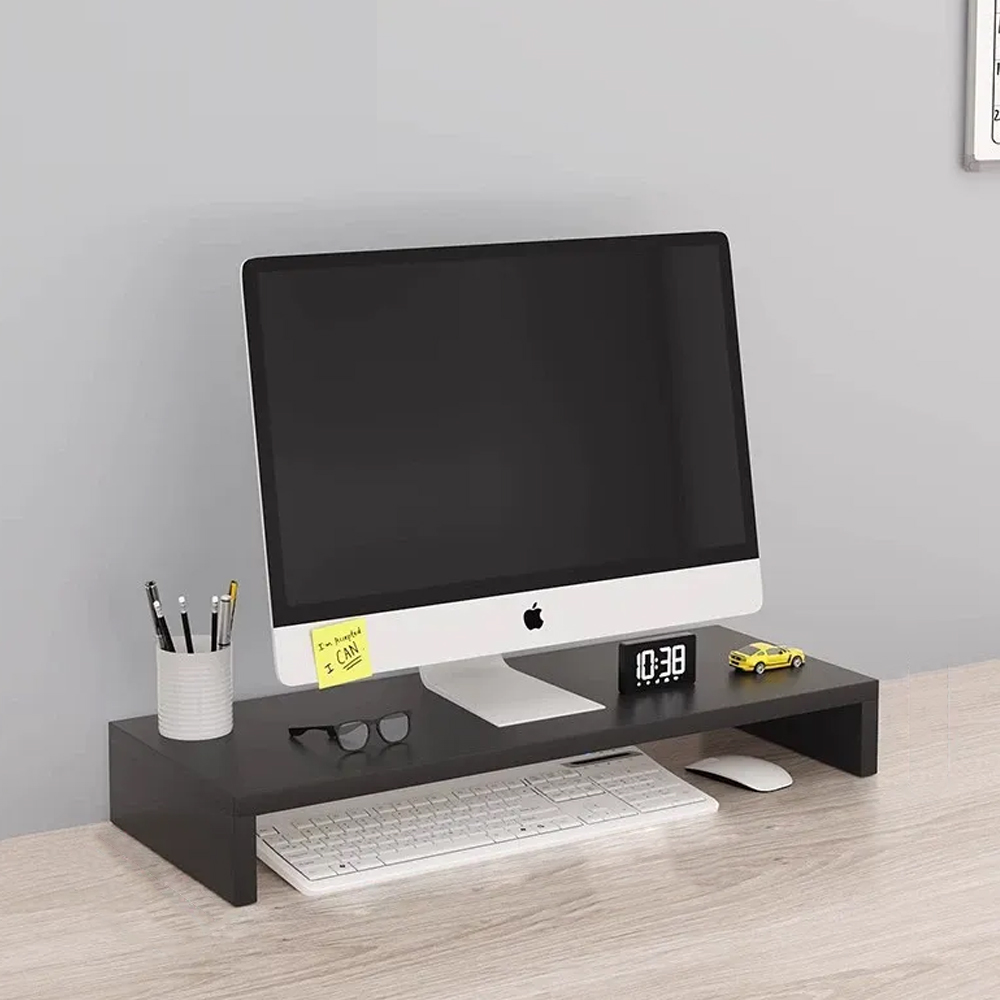 라라공방 원목 데스크 모니터 받침대 1단, 블랙 7,800원