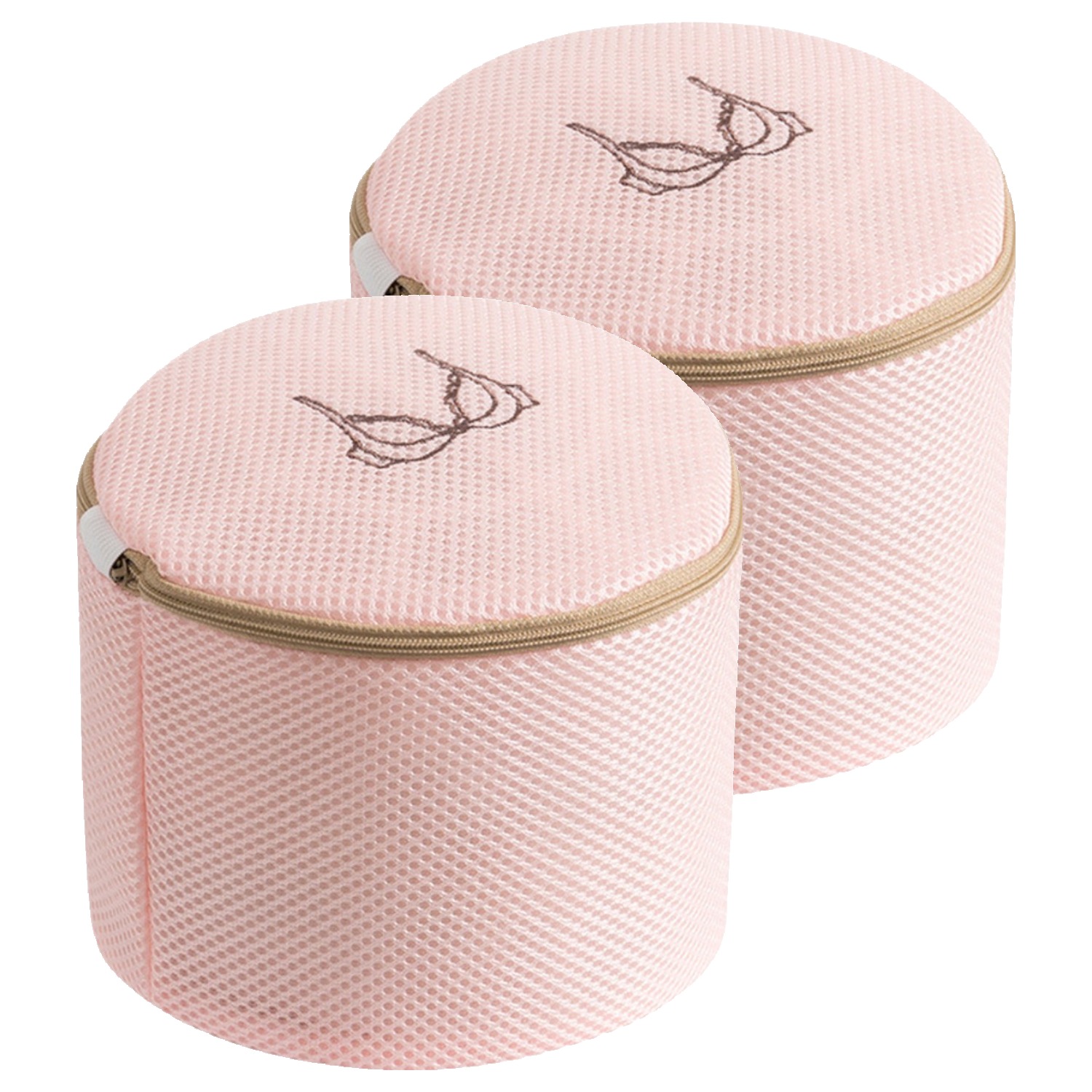 이지딜 속옷전용 손상방지 세탁망 17 x 17 x 15 cm, 원통 벚꽃핑크, 2개 8,800원