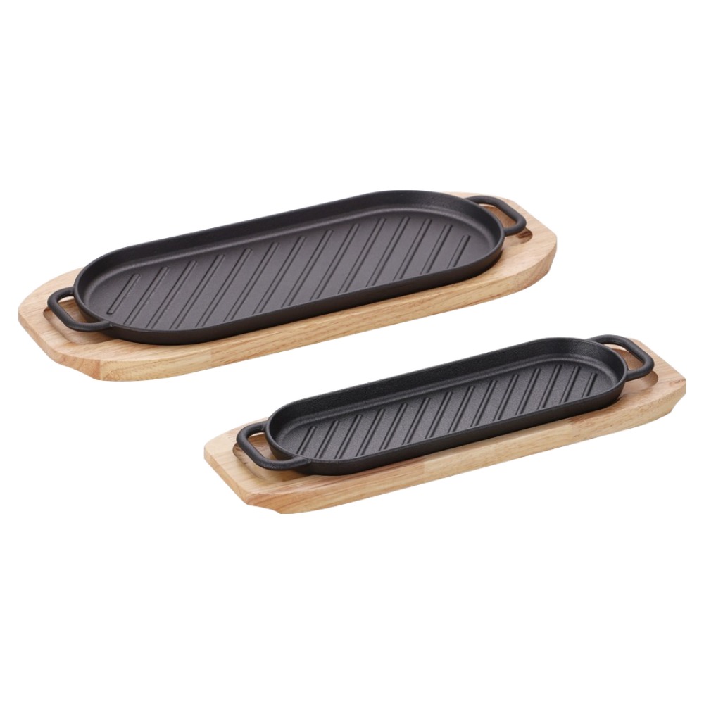 리빙아트 타원 그릴팬 대 + 소 2종 세트 42,900원