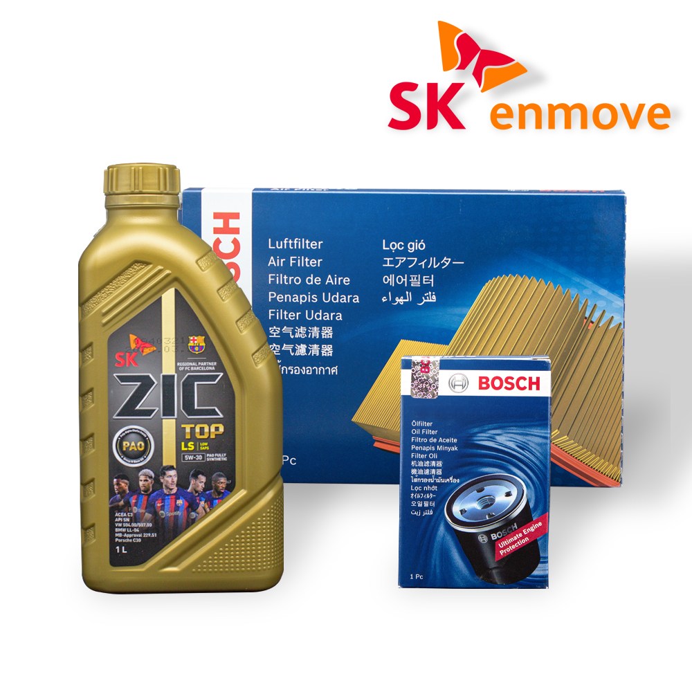 그랜져 HG 하이브리드 엔진오일 세트 지크 TOP LS 5W30 6L 보쉬 필터 A 2409 O 1182, 1개, 6L, 현재가 86,800원