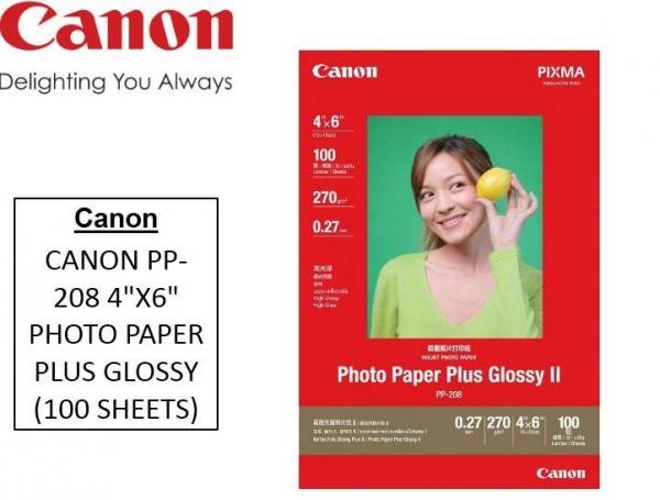 (Canon) 잉크젯전용 포토용지, PP-208 (4X6/270g/1권X100매) 13,700원