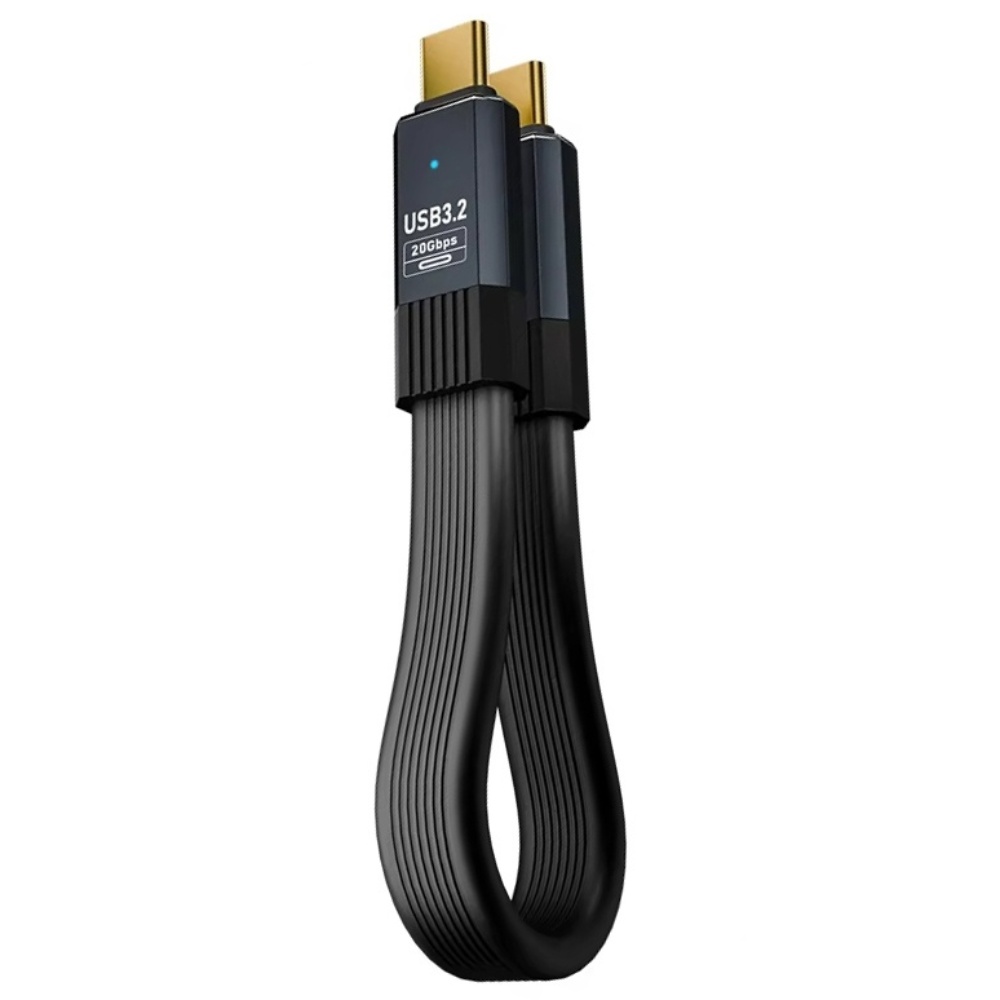 USB 3.2 C타입 100W 20Gbps 고속 충전 외장하드 미러링 케이블, 1개, 블랙, 50cm 14,150원