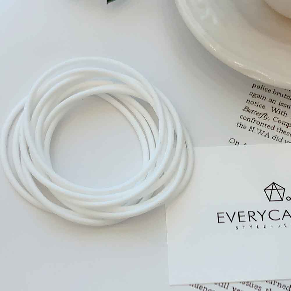 에브리캔버스 네온컬러 실리콘 머리끈 10개세트 3,900원