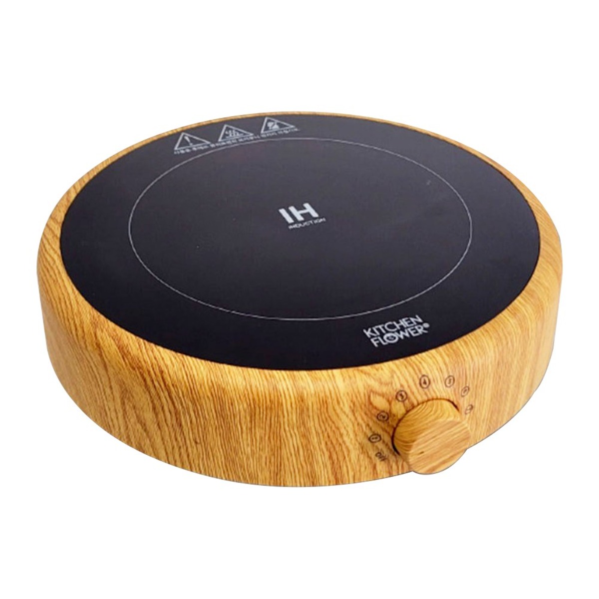 [홈쇼핑정품] 키친플라워 IH 1구 우드 원형 인덕션 KF-1021D+ 후라이팬 2000W 전기스토브 전기레인지, KF-1021D, 프리스탠딩 98,400원