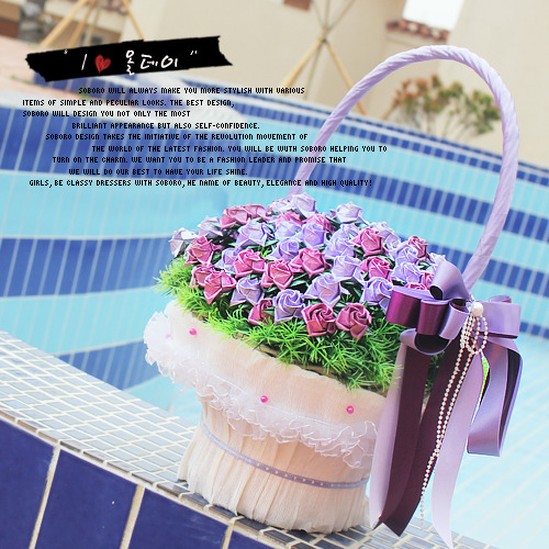 올데이 (종이장미)꿈에 플라워B 100송이 꽃바구니(재료패키지), 1set 110,300원