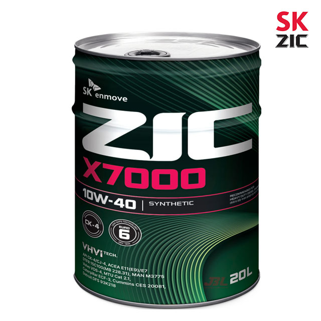 SK엔무브 지크 X7000 10W40 EURO6 20L (대형디젤, CK-4) 115,990원