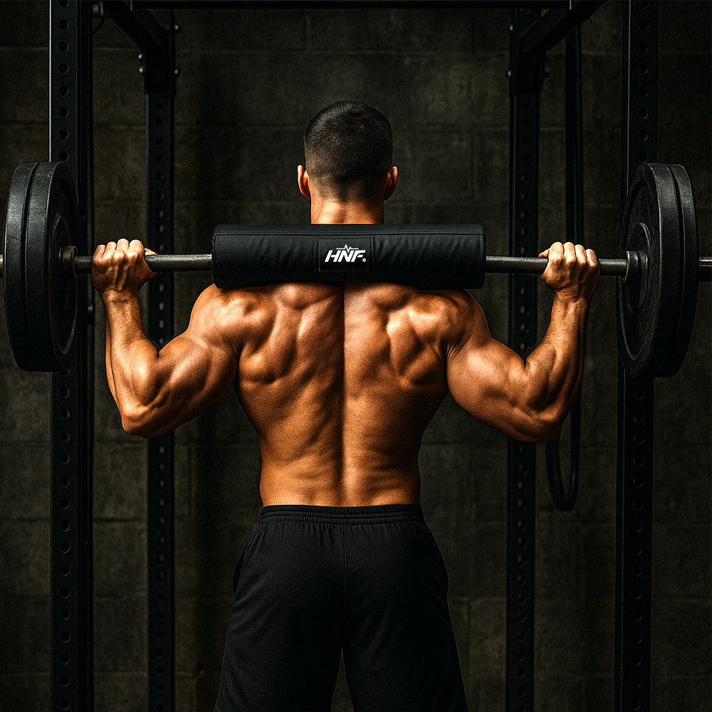 HNF 바벨패드 바패드 힙쓰러스트 스쿼트 역기 바벨쿠션 데드리프트 헬스용품, 블랙, 1개 12,800원