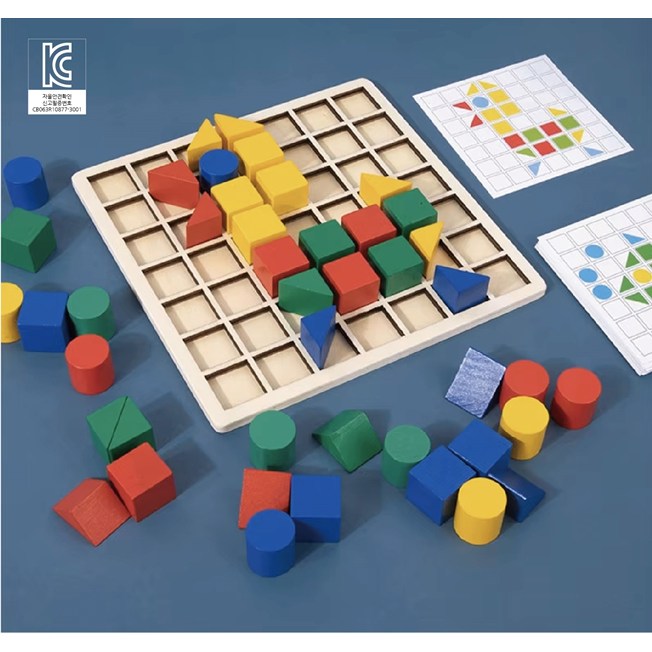 [치매예방퍼즐] 입체 모자이크 모양놀이  시니어전용14CM책자/ 모양꾸미기 시지각 인지향상 부모님선물 16,000원