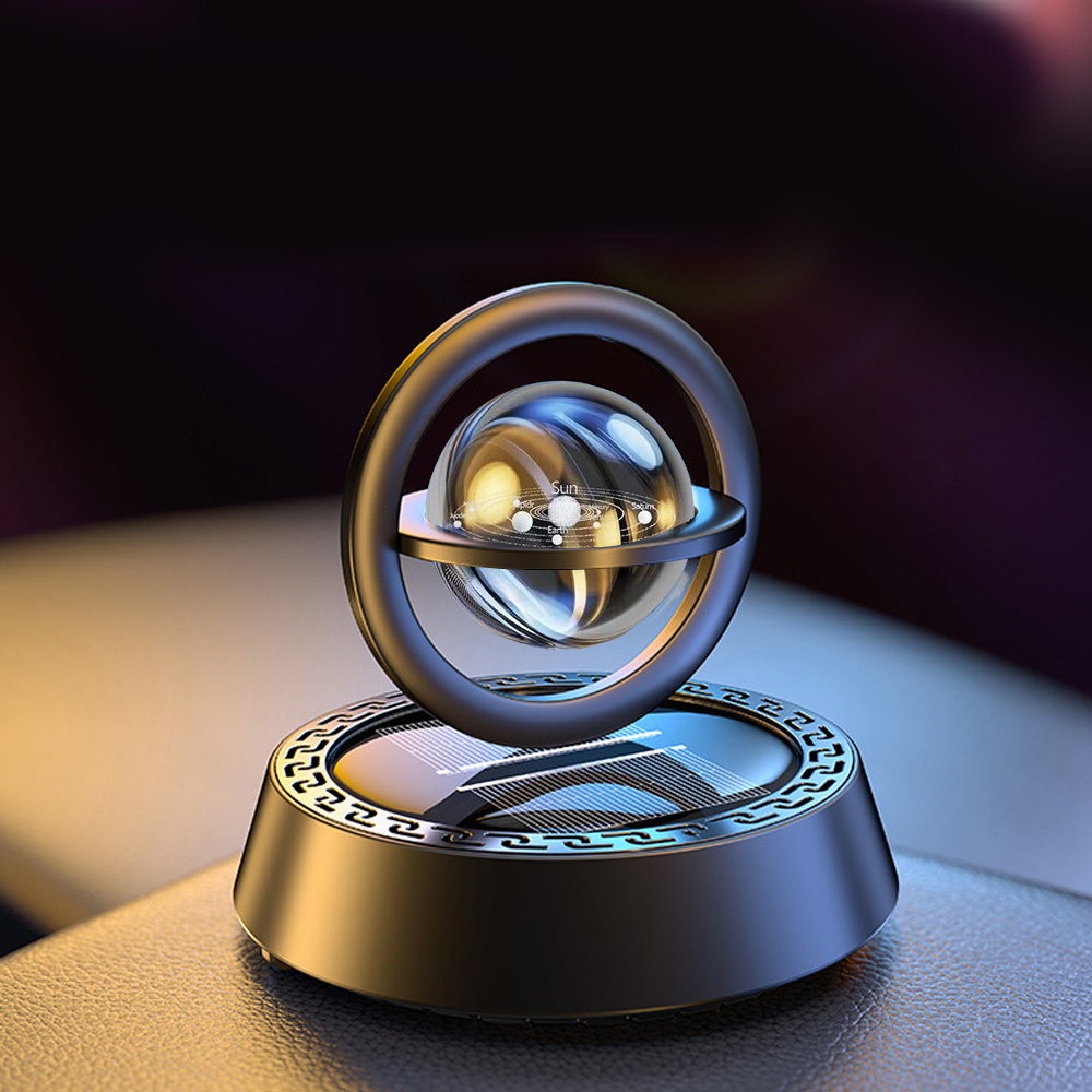 TKB 차량용 별빛 은하수 태양열 회전 방향제 디퓨져 Ver2, 1개, 화이트머스크 블랙 23,400원