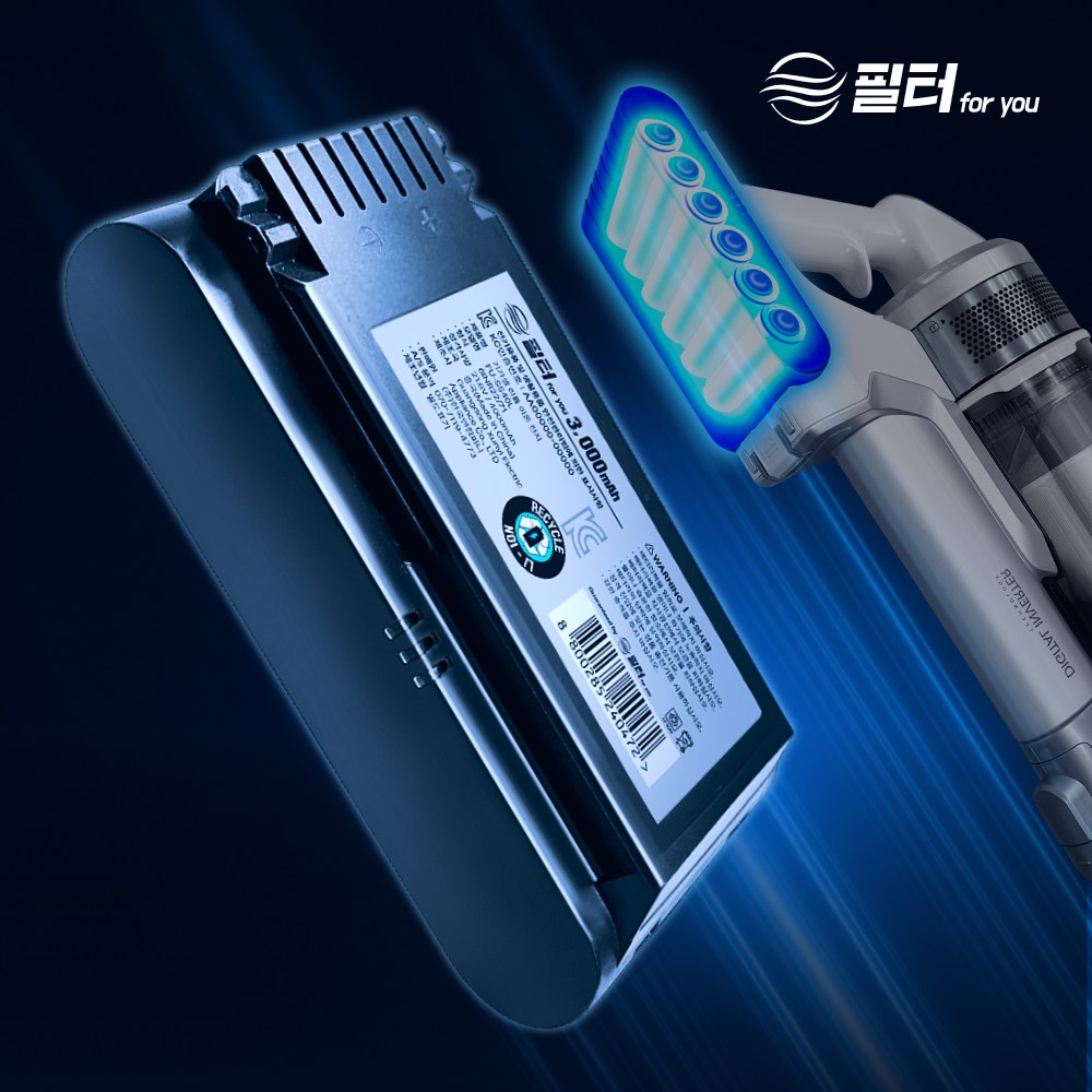 12개월무상보증 삼성 제트 배터리 무선청소기 VCA-SBT90 90E 90EB 대용량 호환, 1개, VCA-SBT 블랙 4000mAh 삼성SDI(대용량) 62,100원