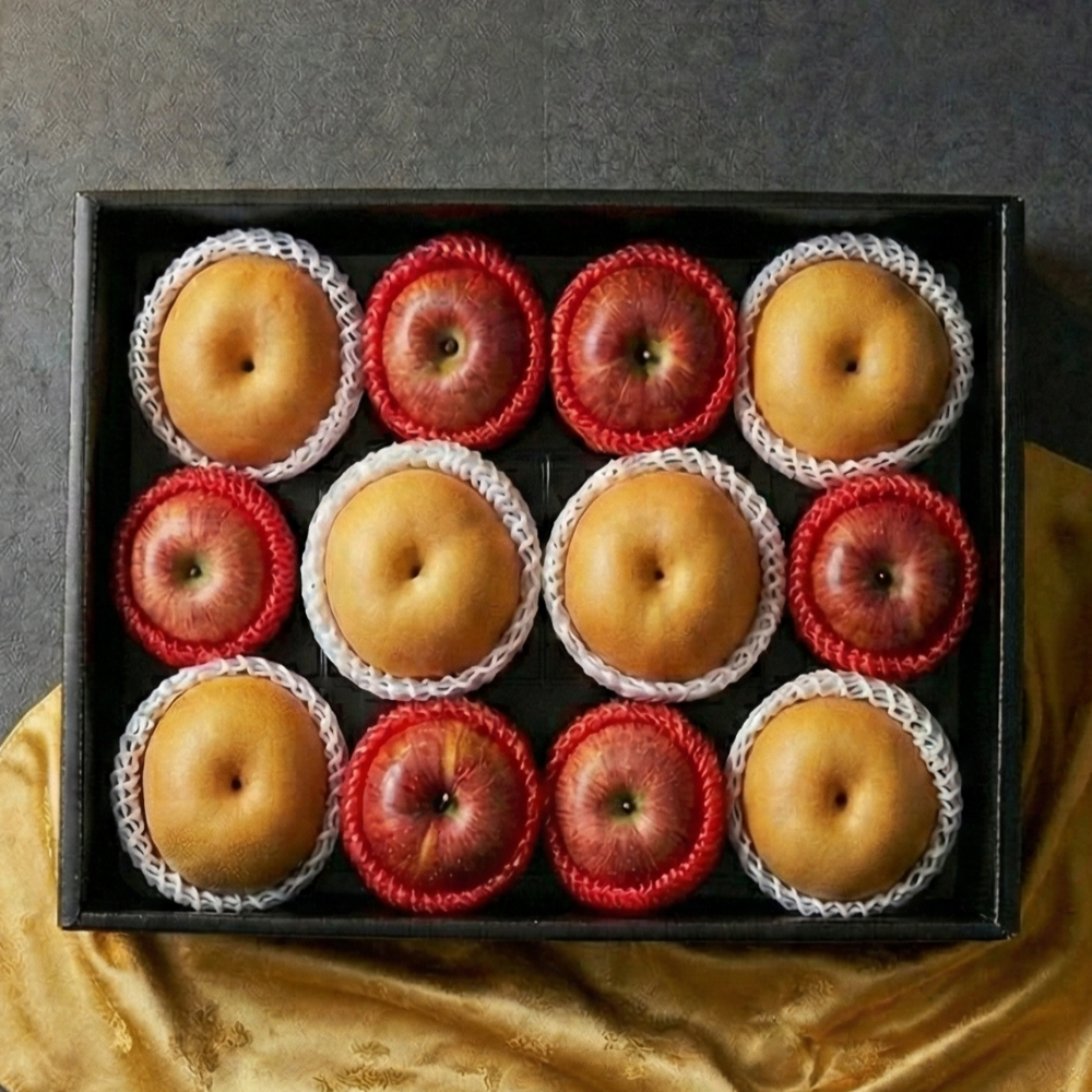 (삼부자네) 명절 선물세트 정품 혼합과일 사과 6과 배 6과, 1개 70,500원