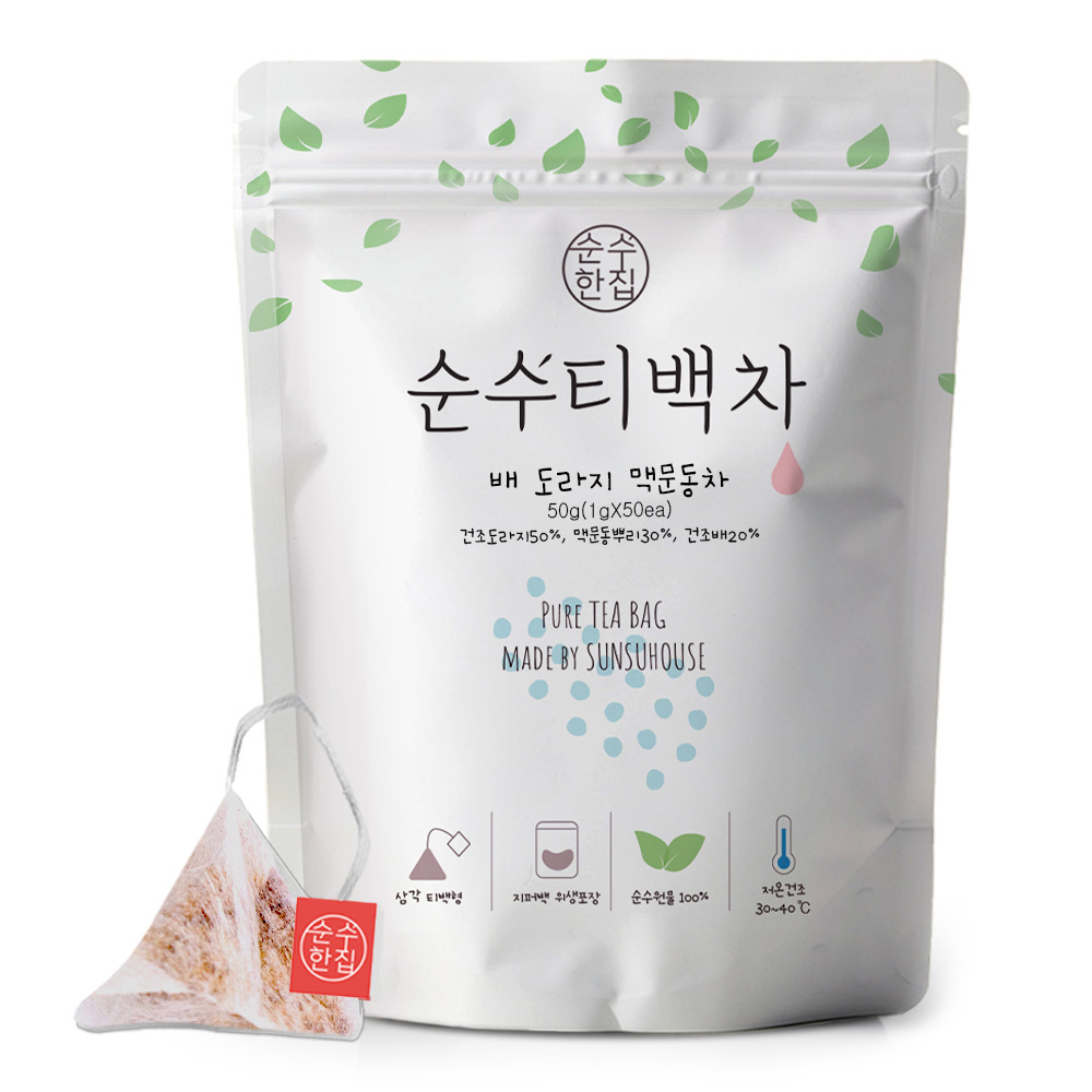 순수한집 배 도라지 맥문동차, 1g, 50개입, 1개 12,900원